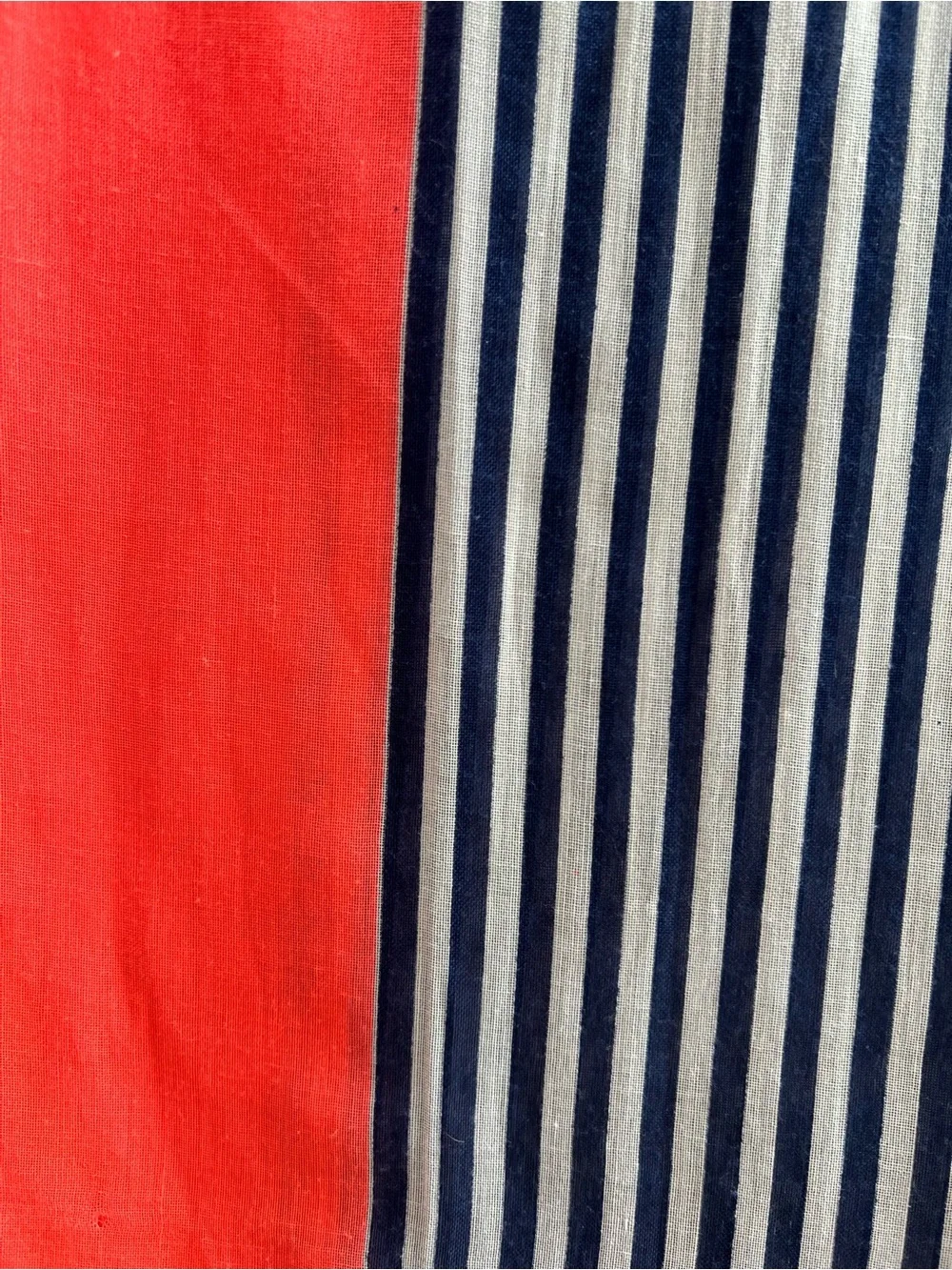 Gorjana Coral & Navy Stripe Lightweight Scarf Wrap Shawl Summer Beach Coastal